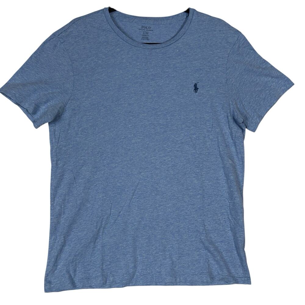 Polo Ralph Lauren Mens Large Blue Short Sleeve Shirt